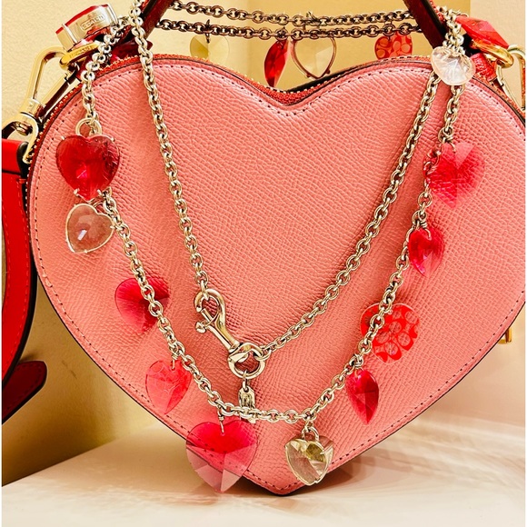 💰SOLD💰NWOT Coach Heart Charm Necklace - Picture 3 of 16